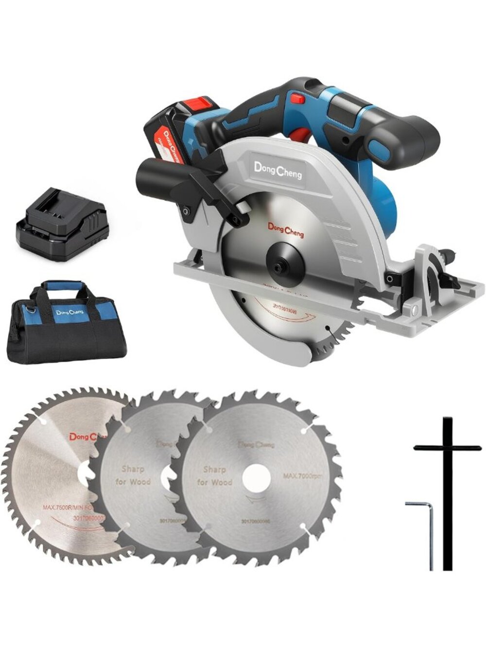 Powerful 20V Brushless Cordless 7-1/4" Circular Saw Kit for Precision Cutting
